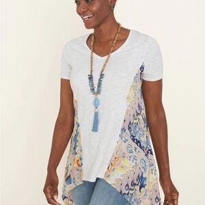 Chicos Shark Bit Tunic